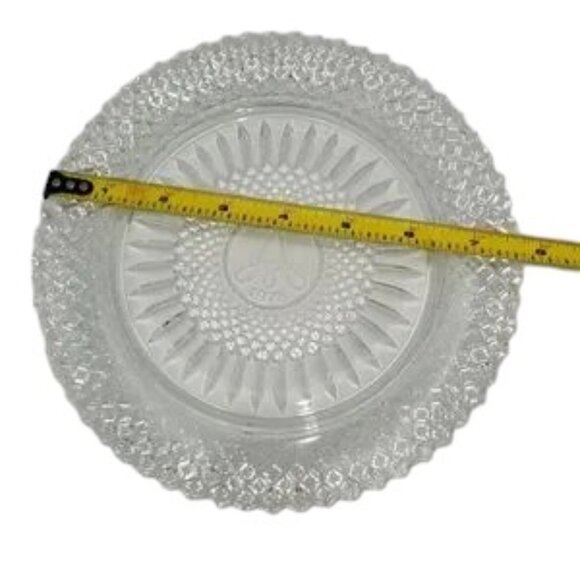 Vintage Avon Fostoria Glass Lead Crystal 92ond Anniversary Dess Plate 19… - Picture 4 of 4